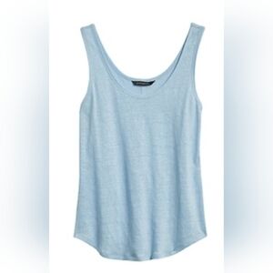Banana Republic Light Blue Linen Tank Top